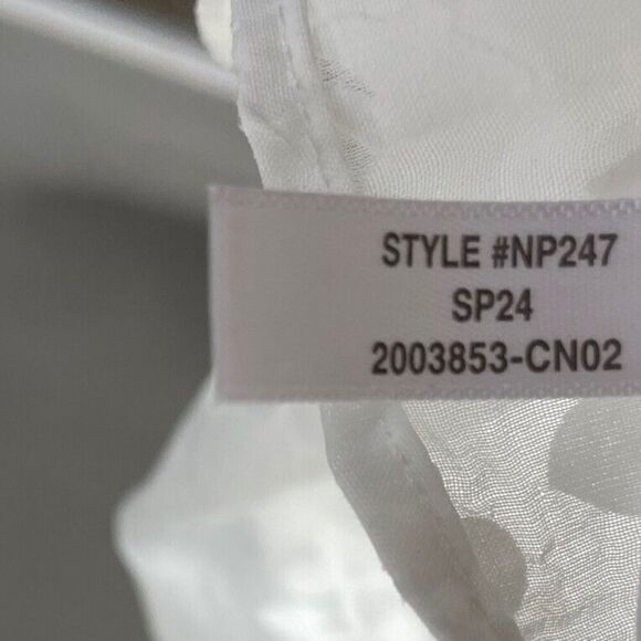 MADEWELL Cover-Up Women XS Floral Halter Midi Dress NEW Sheer Ivory NP247 - Picture 15 of 15